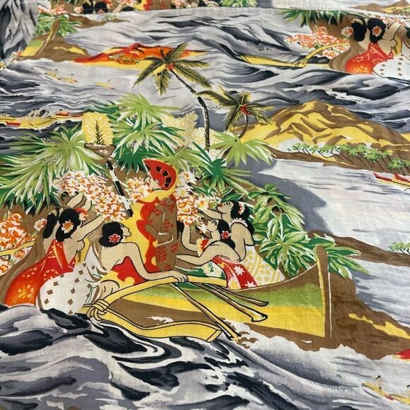 Step In Style Vintage Hawaiian Short Sleeve Button Up Shirt XL See Measurements - Picture 6 of 7